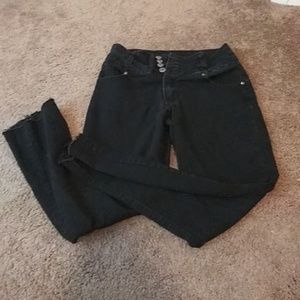 High waisted black jeans